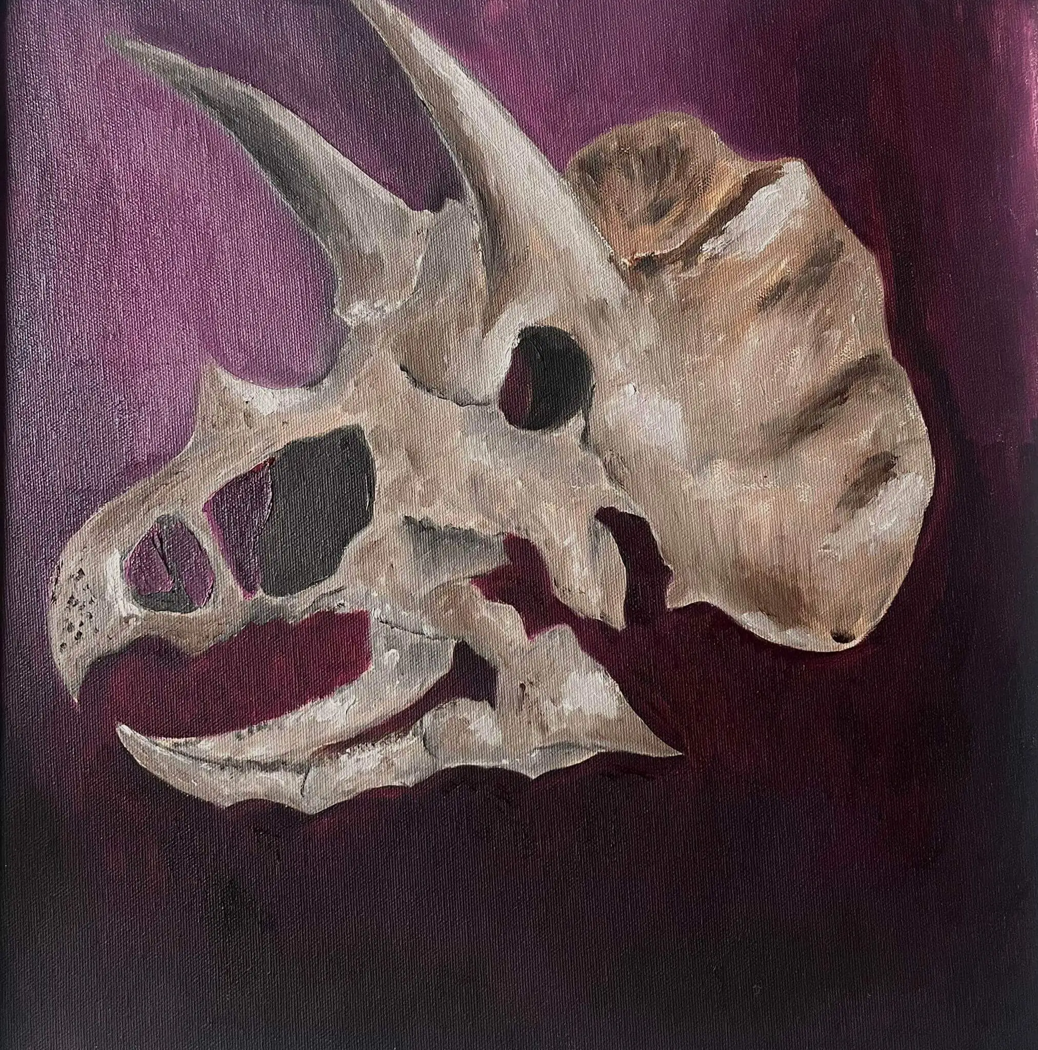 Painting of a dinosaur