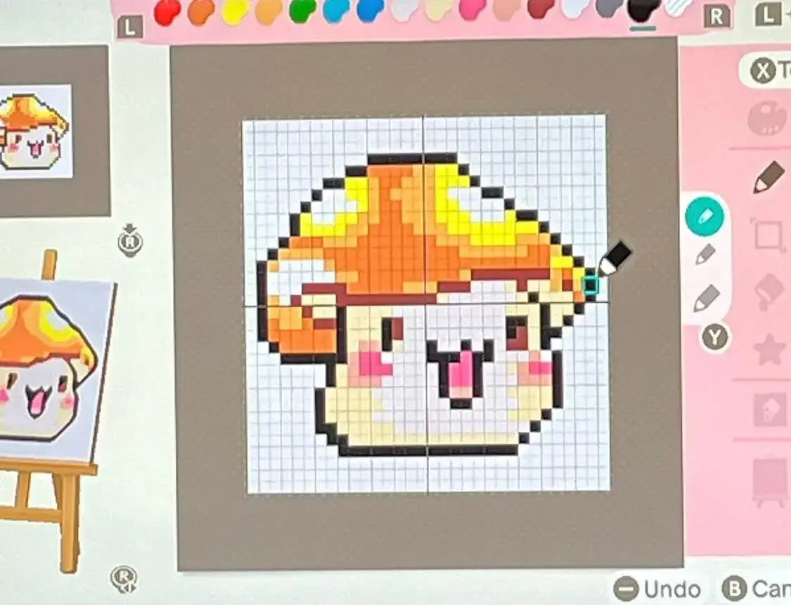 Maplestory art made on Animal Crossing