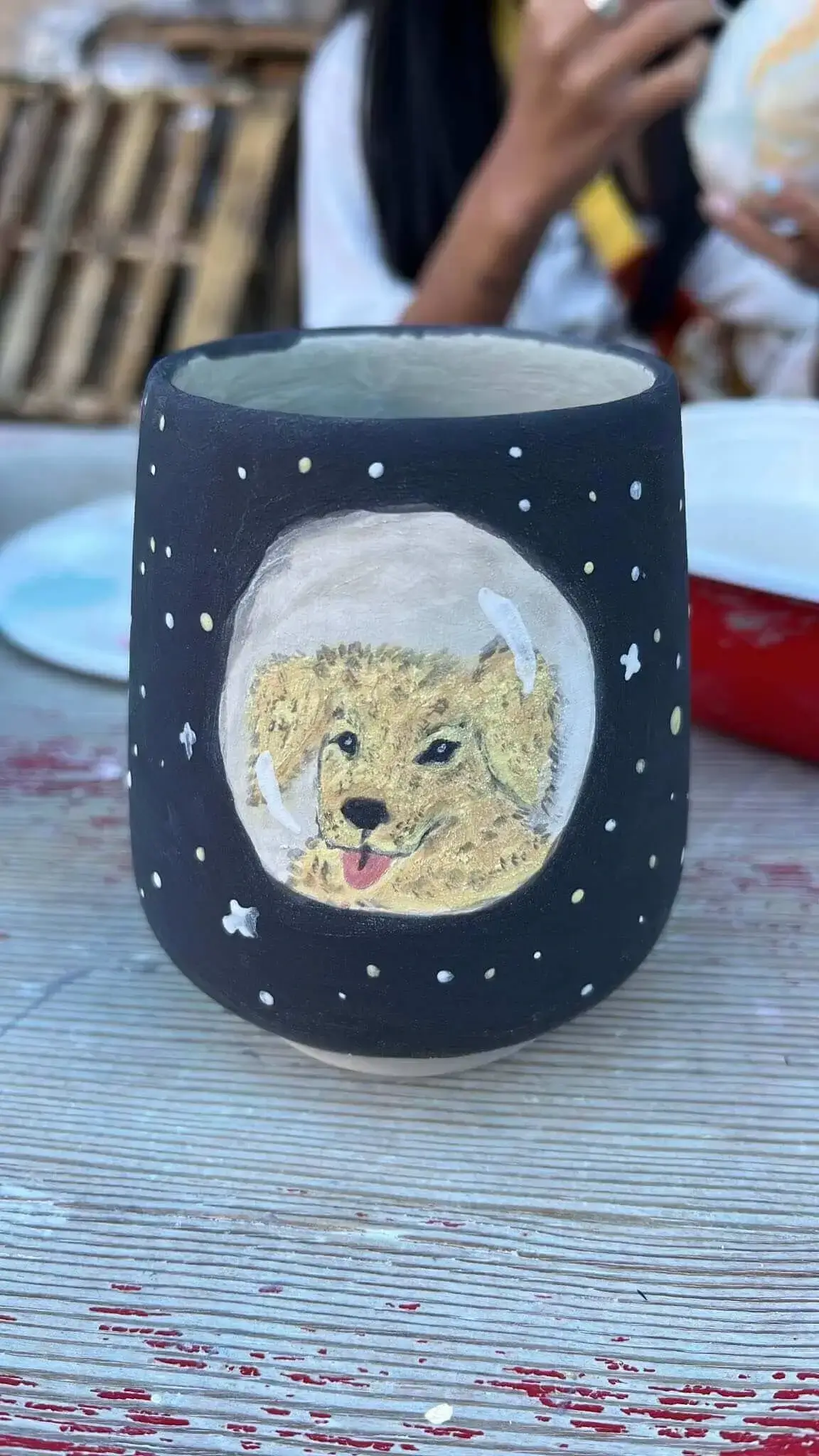 A dog mug I painted