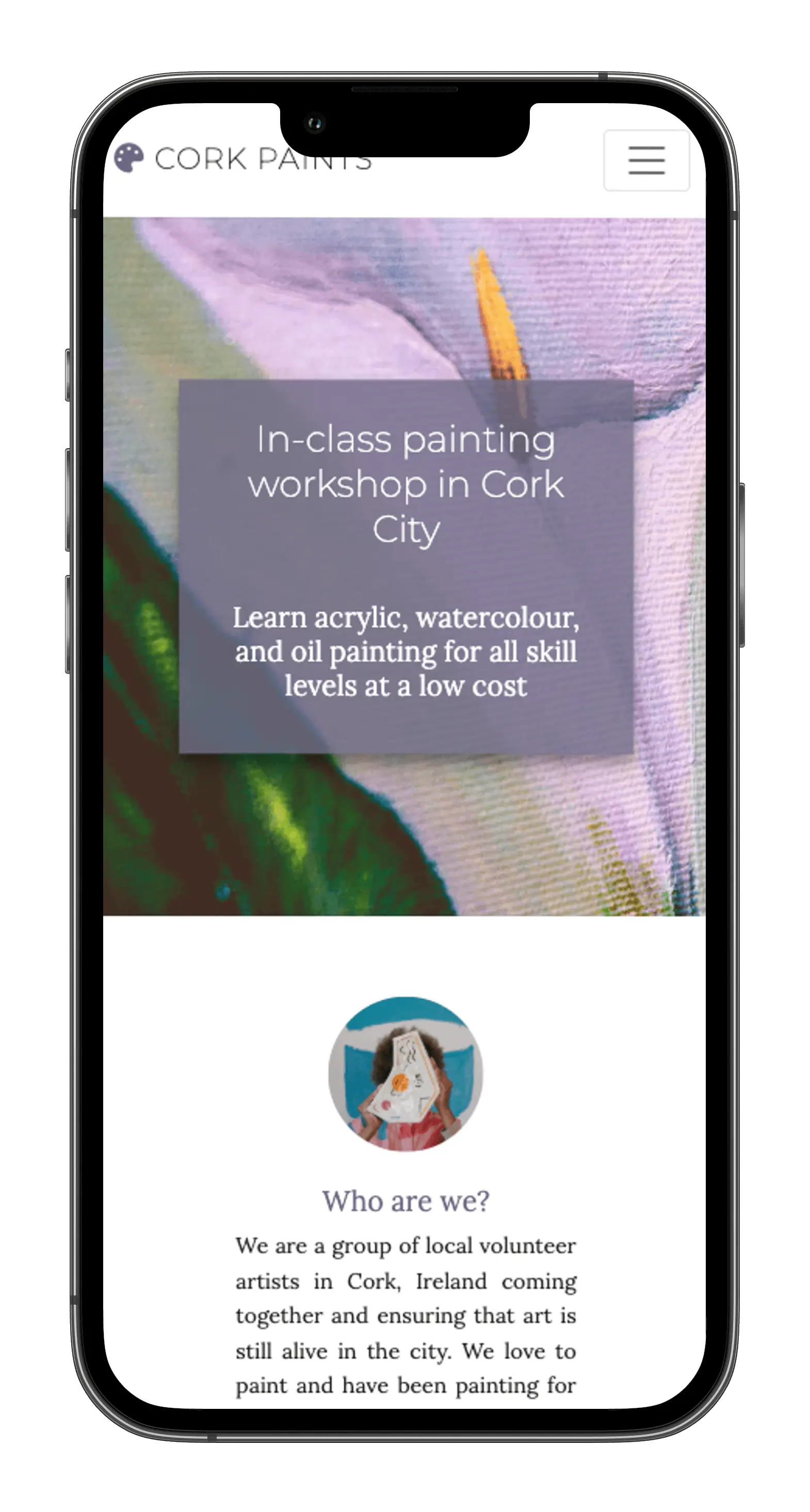 Cork Paints homepage