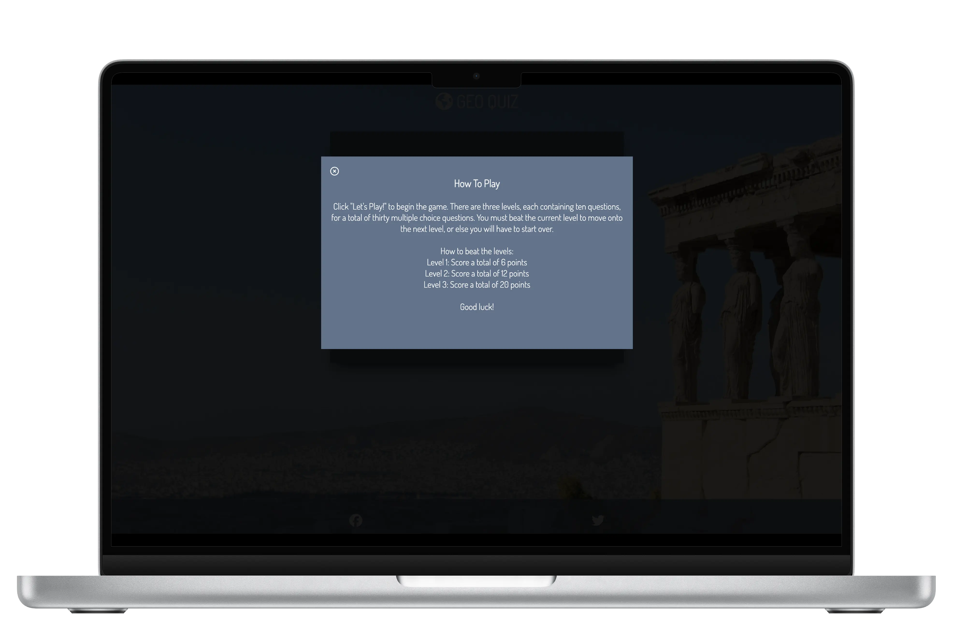 Geo Quiz info desktop