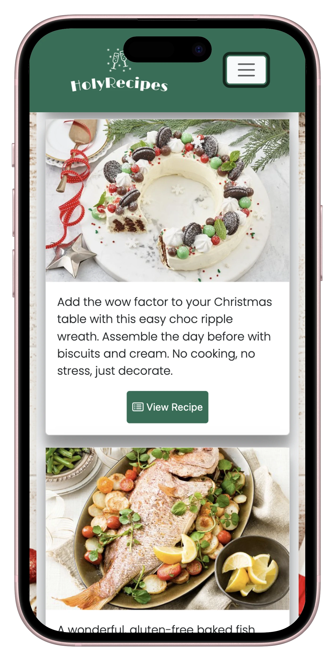 HolyRecipes featured recipe