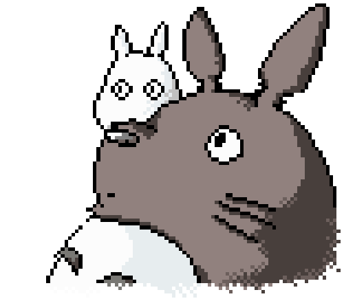 Totoro gif for game over